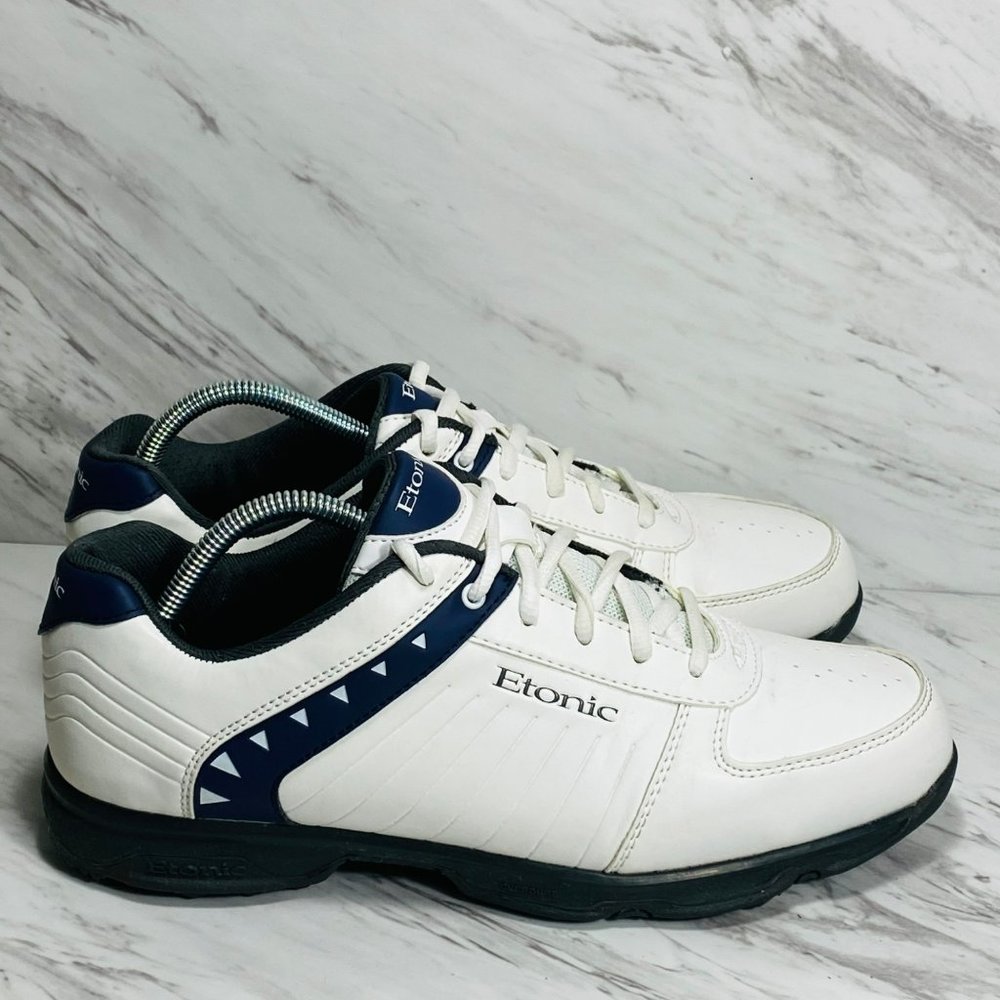 Etonic men’s golf shoes size 10 white leather - Picture 3 of 8